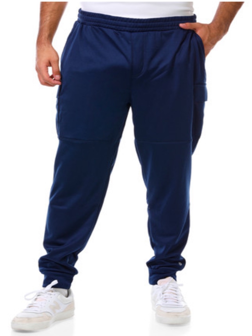 NWT Men's Navy Bally Total Fitness Cargo Jogger Pants - Brand Size M